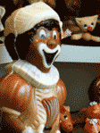 Sinterklaas : Zwarte piet met zijn marsepeinen figuurtjes